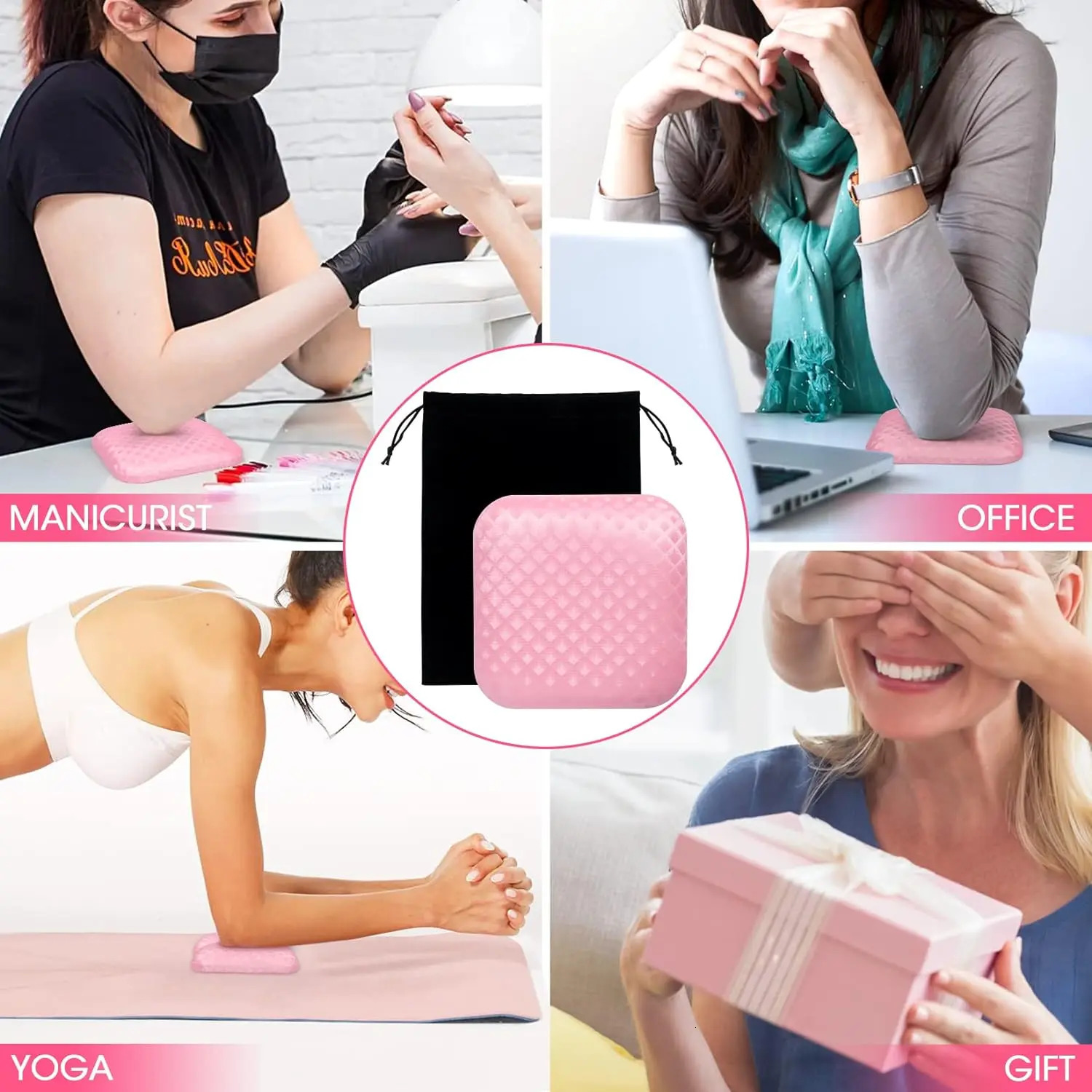 Nails Professional Arm Rest for Nail Tech Non-Slip Elbow Pad Arm Rest for Nail Cushion Technician Must Have 240625