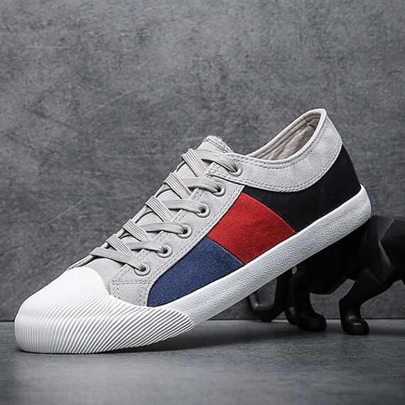 2022 New Arrival Summer Spring Hot Sale Vulcanized Canvas man-made old Board Shoes Stretch Shoes-lace Low MOQ