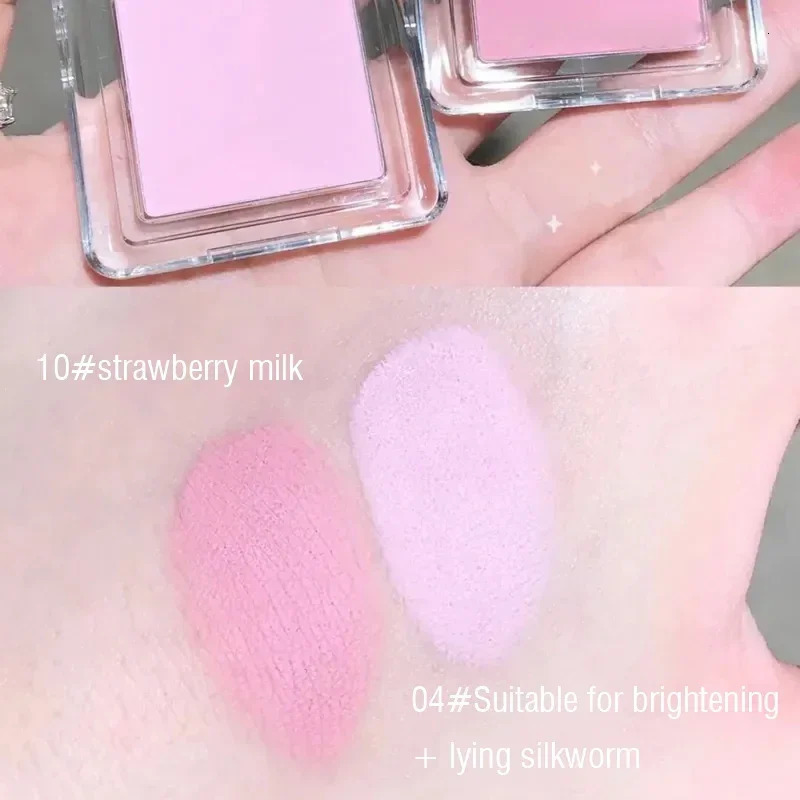 Blush Blueberry Palette Face Mineral Pigment Cheek Blusher Powder Cosmetic Natural Contour Shimmer Highlight Cream Palette 240624
