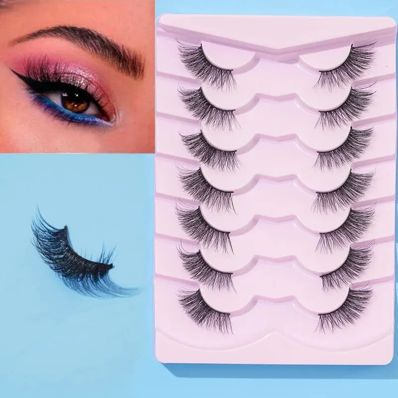 Thick And Slender Eyelashes With Elongated and Comfortable Black Cotton Thread and Crossed Fishtail Half Eye False E . 240624