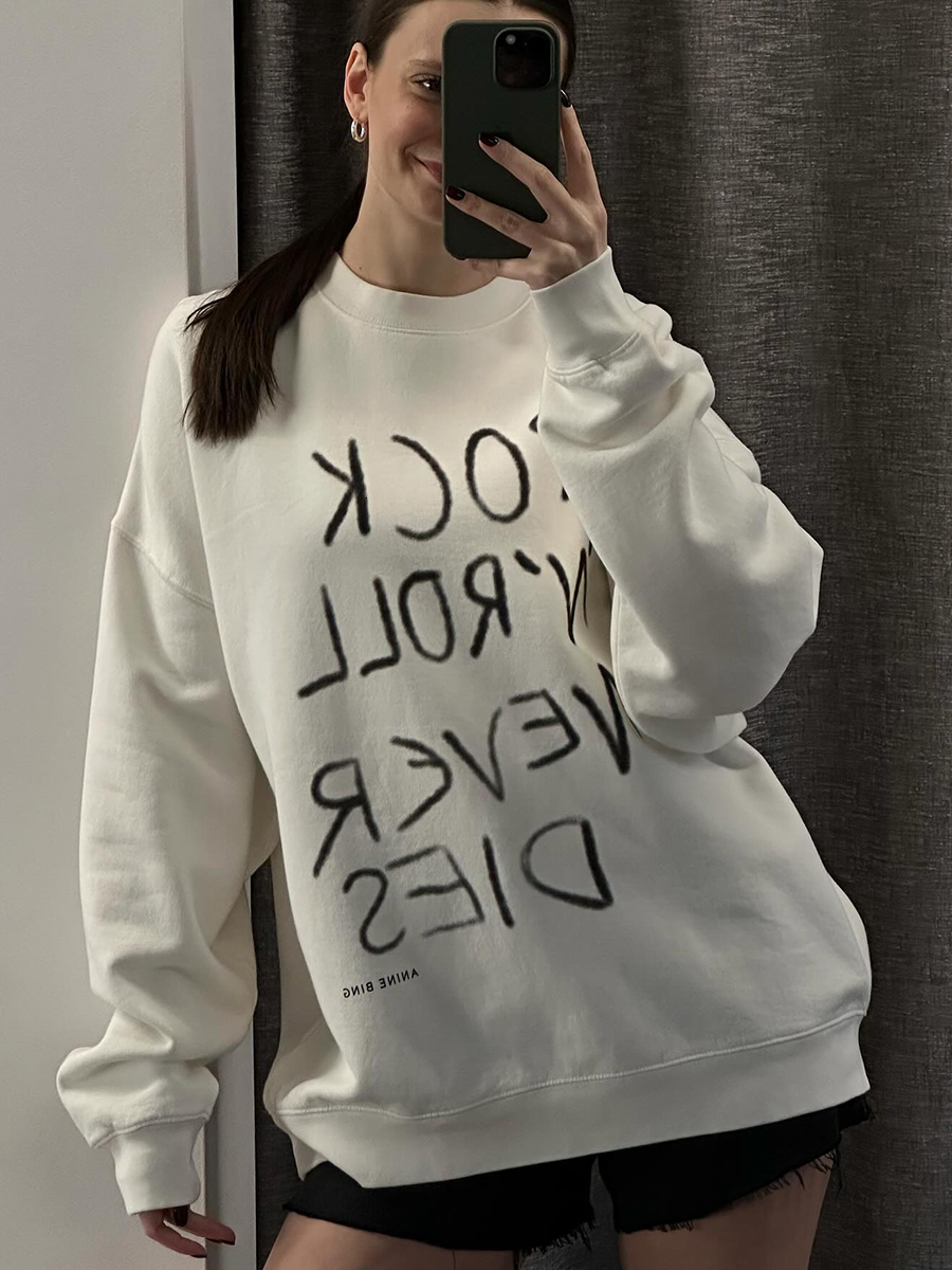 Aesthetic Graphic Sweatshirt 2024 Autumn Winter Women Clothes Casual Vintage Cotton Pullover Female Loose Fashion Sweatshirts F6.25#128
