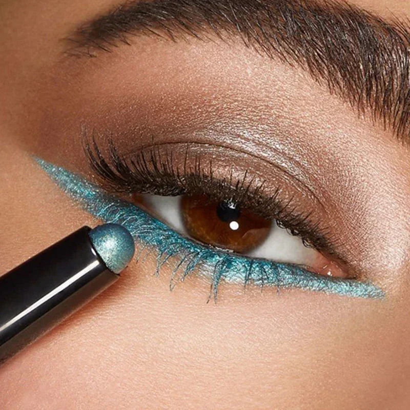 Waterproof Pearlescent Eyeshadow Stick Glitter Matte Nude Eye Shadow Pencil Makeup Pigment Cosmetic Blue White Gold Eyeliner Pen 240624