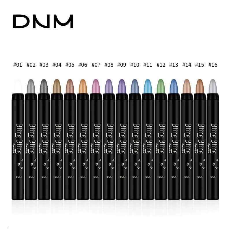 16 Color Highlighter Eyeshadow Pencil Waterproof Glitter Matte Nude Eye Shadow Makeup Pigment Cosmetics Eyeliner Eye Shadow Pen 240624