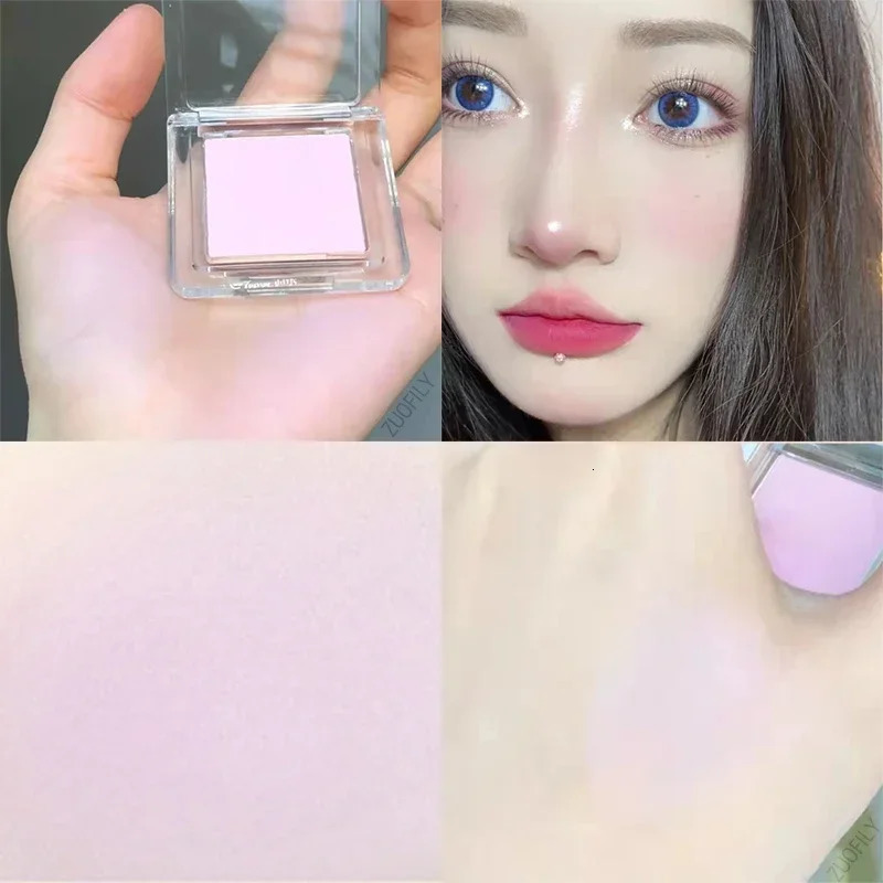 Blush Blueberry Palette Face Mineral Pigment Cheek Blusher Powder Cosmetic Natural Contour Shimmer Highlight Cream Palette 240624