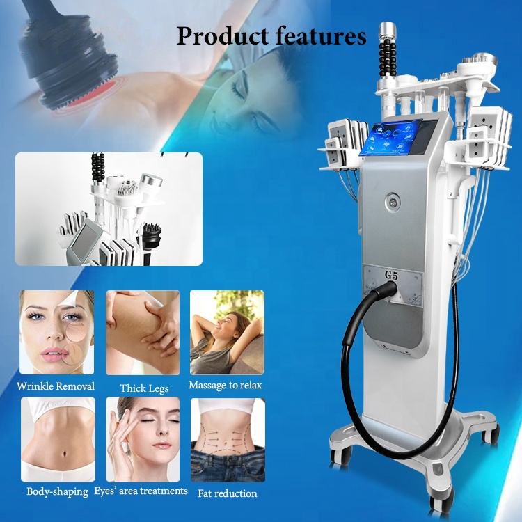 Professional 9 in 1 G5 Massage Sphere Ball Rotation Skin Lifting Lipolysis Laser Fat Burning Body & Face Treatment Comfortable Beauty Machine