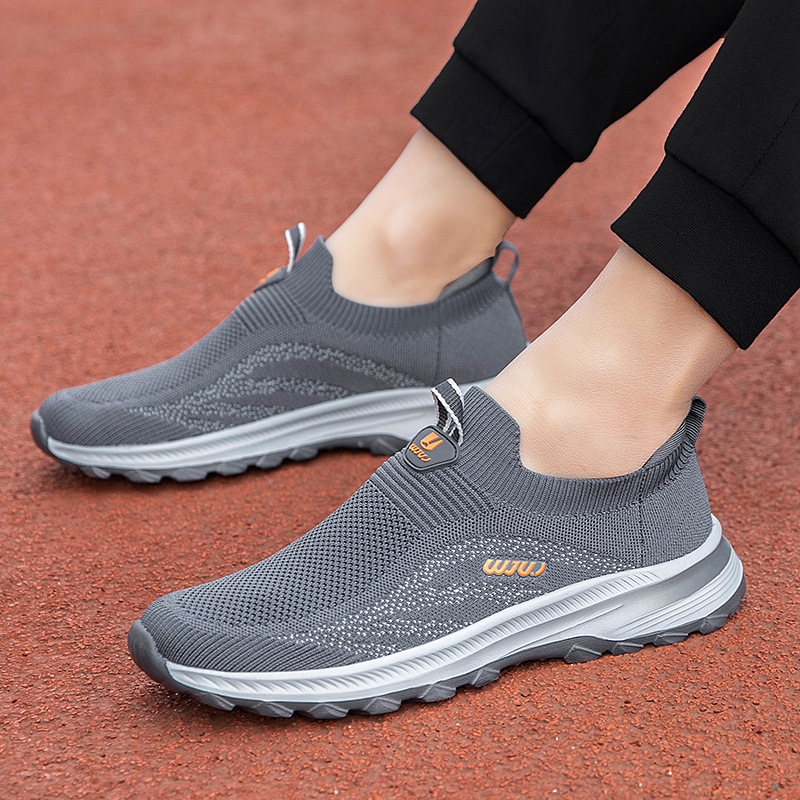 Summer Popular Breathable Spring Father Light Soft Soled Slip-On Middle-Aged And Elderly Walking Sports Leisure Net Men's Women's Shoes 2503