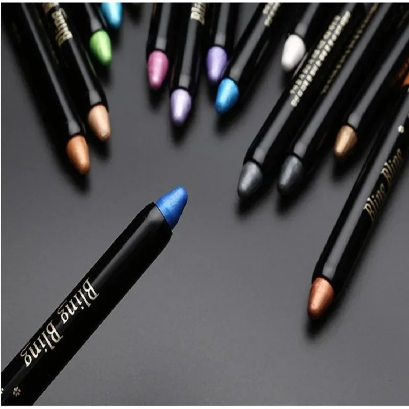 Waterproof Pearlescent Eyeshadow Pencil Stick 15 Colors Lasting Glitter Shimmer Eye Shadow Pen Eyeliner Stick Eyes Makeup Tools 240624