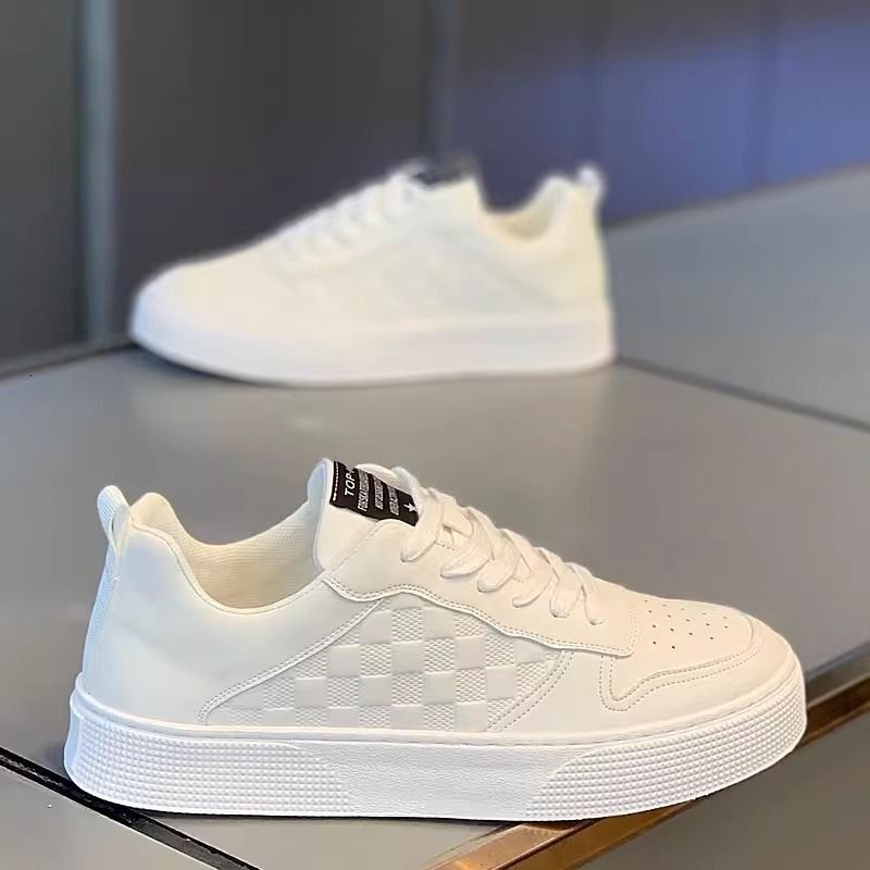 men's casual trend new Seasonal Breathable Walking Running Shoes sports sneaker fashionable thick soles board shoes Lhshoe