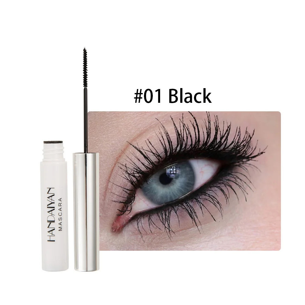Color Mascara Waterproof Fast Dry Eyelashes Curling Lengthening Makeup Eye Lashes Blue Green Red Purple Black White Ink Mascara 240625