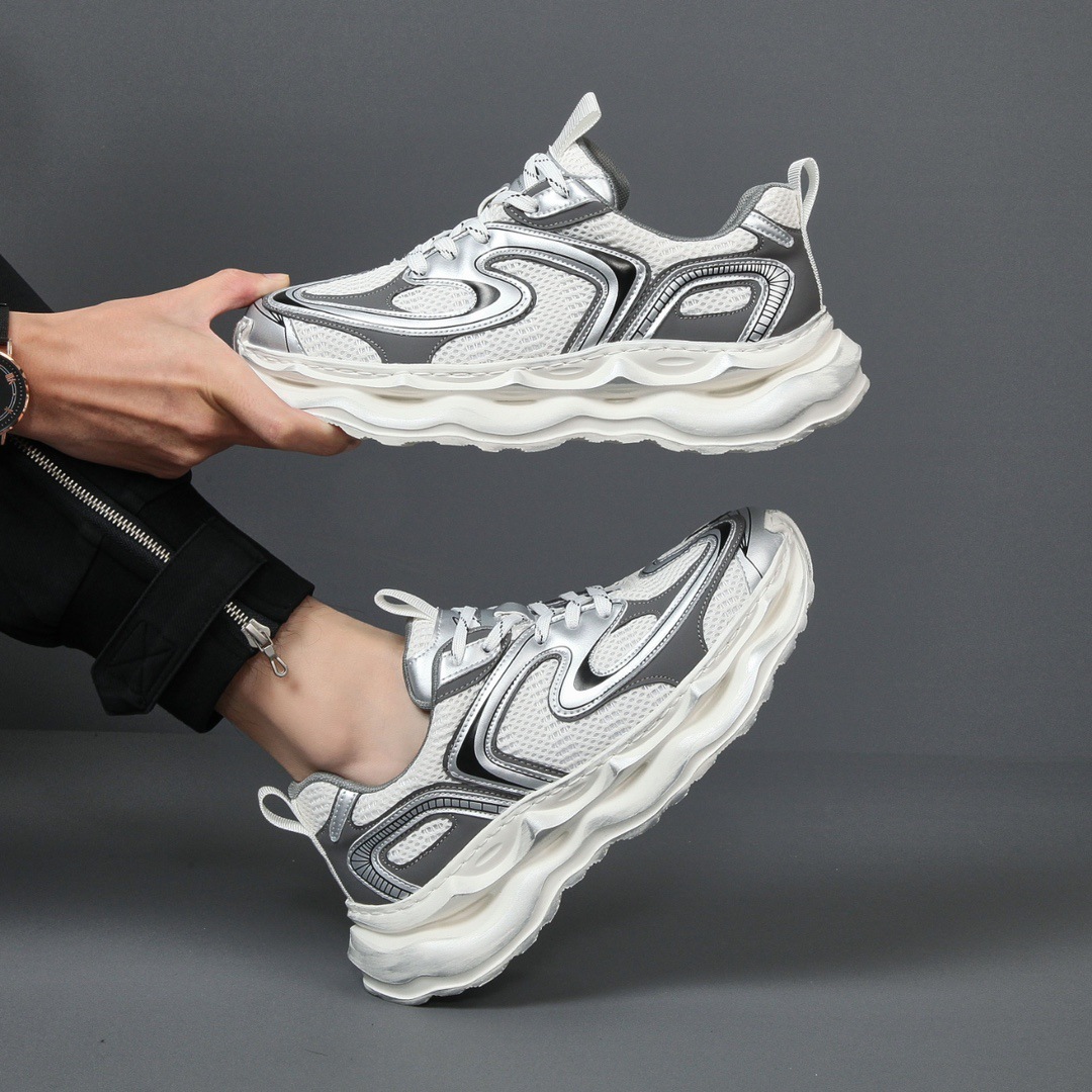 2024 Spring New Men's Shoes New Running Shoes Breathable Shoes Men Shock Absorption Rebound Sneakers