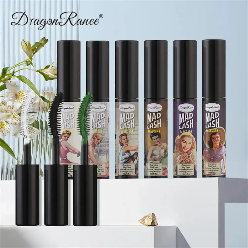 DRAGON RANEE Mascara European American Makeup Style Color Mascara Thick And Easy To Color Eyelash Brushes Eye Cosmetics Tools 240625