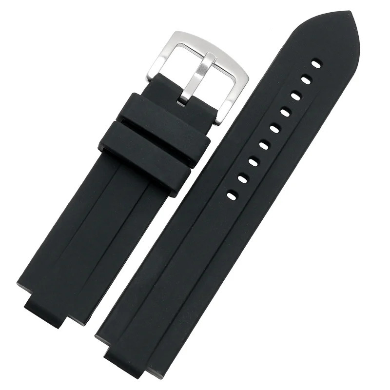 Convex mouth silicone watchband for the imperial Pelago Tomahawk 25600 25500 series watch strap impeap mens wristband 22mm belt 240618