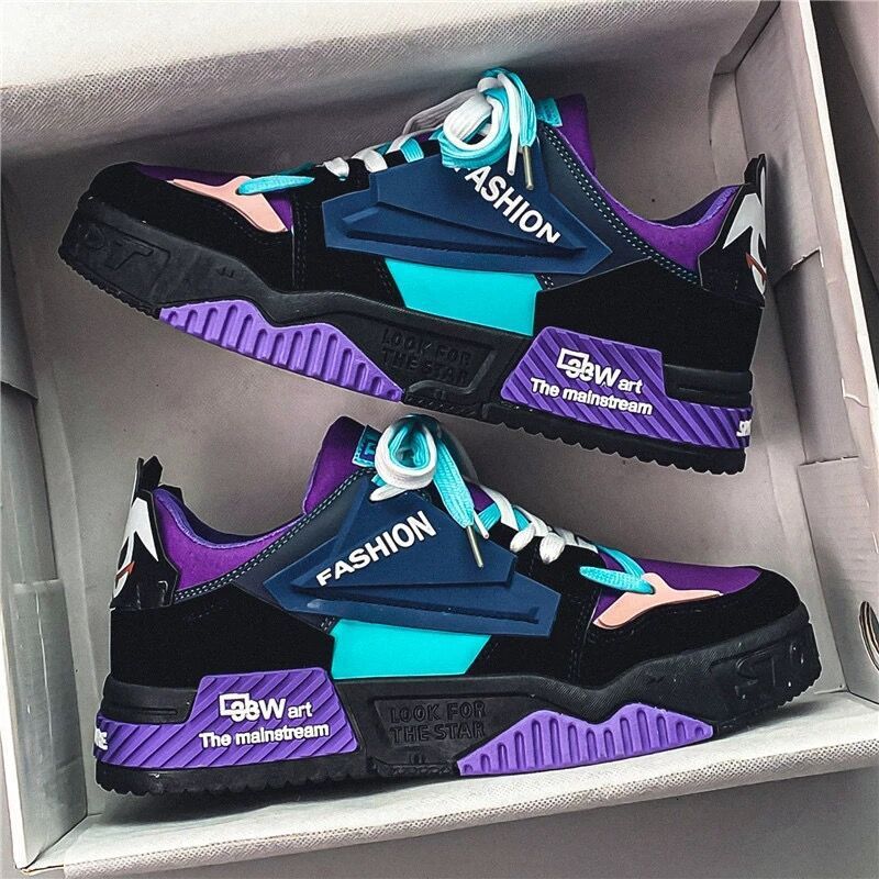 2024 New men's casual Breathable Walking Running Shoes sports sneaker fashionable thick soles board shoes