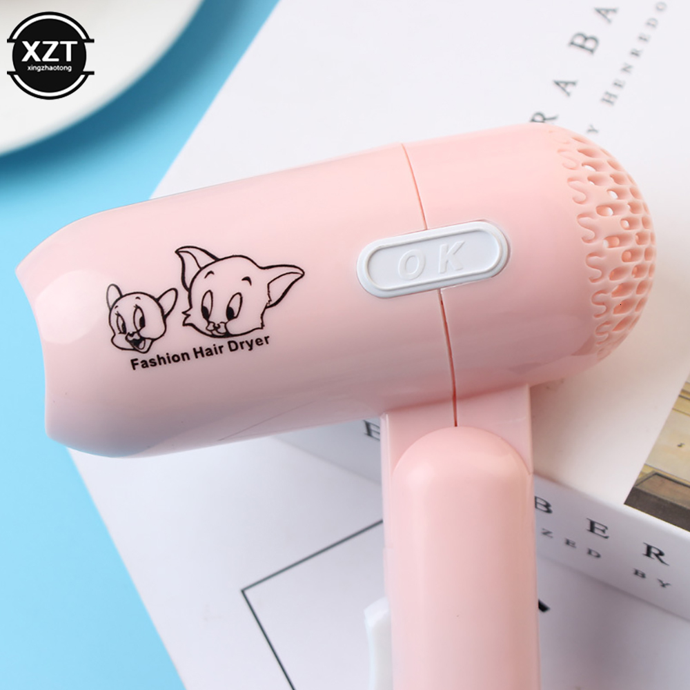 Fashion Mini Folding 450w Low Power Household Travel Dorm Two-Speed Wind Hair Dryer Salon Modeling Tool F625-20