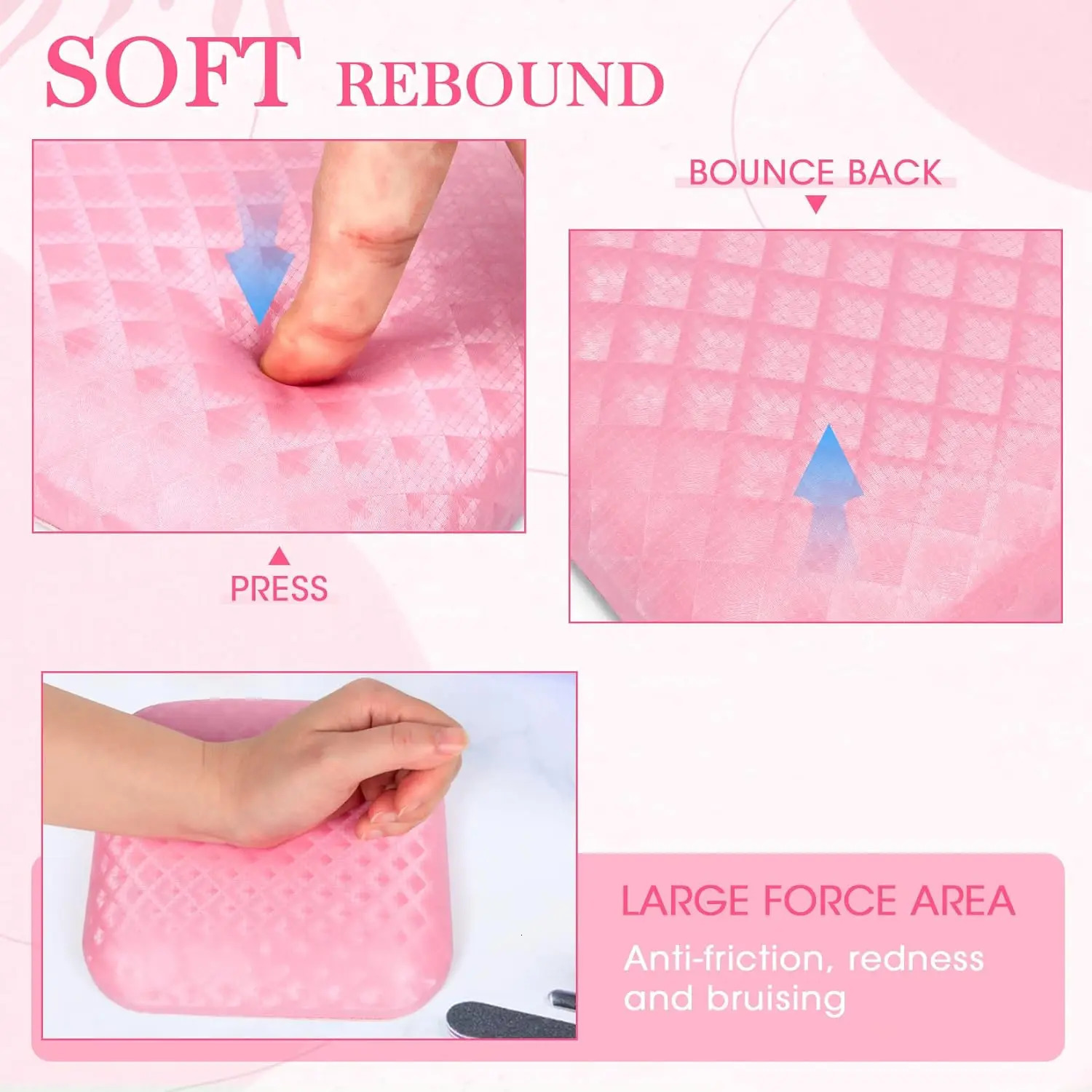 Nails Professional Arm Rest for Nail Tech Non-Slip Elbow Pad Arm Rest for Nail Cushion Technician Must Have 240625