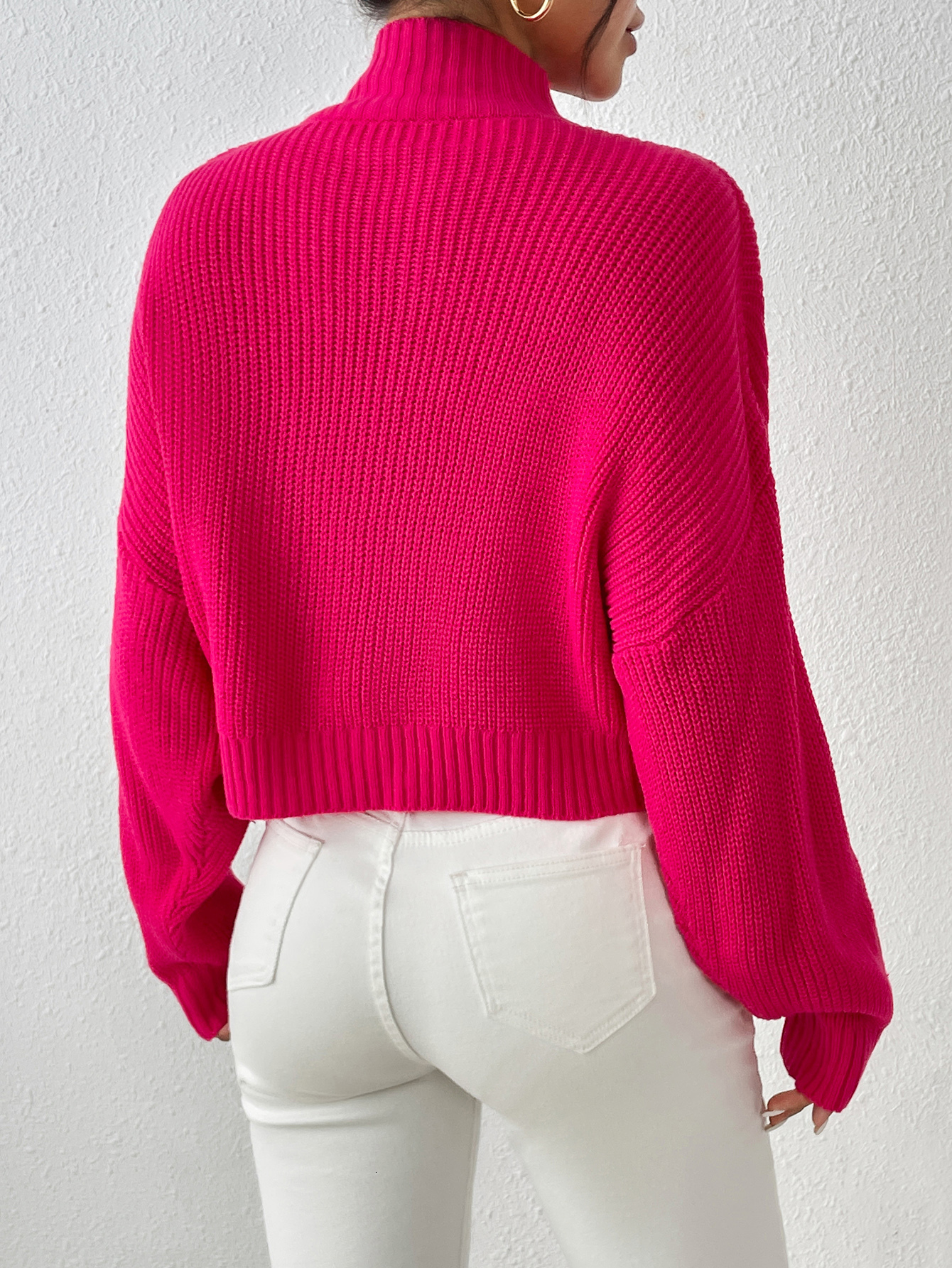Women's thick knitwear autumn winter loose turtleneck European and American sweater F6.25#54