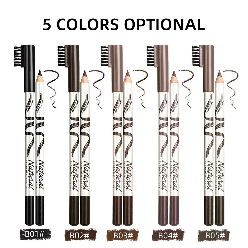 5 Colors Eyebrow Pencil Makeup Menow Eyebrow Marker Waterproof Eyebrow Tattoo for Eyebrows Enhancer Dye Tint Pen Long Lasting 240625