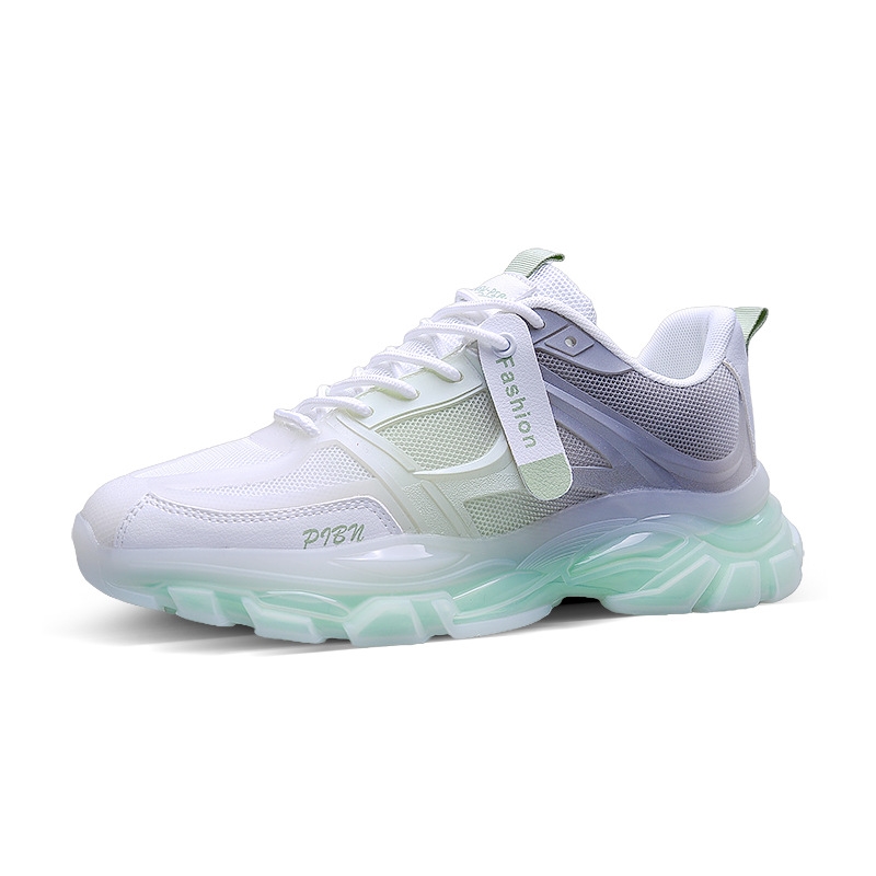 Version Ddmysports Korean Of The Trend Breathable Sports Running Academy Style Outdoor Casual Four Seasons Personality Gradient Daddy Shoes