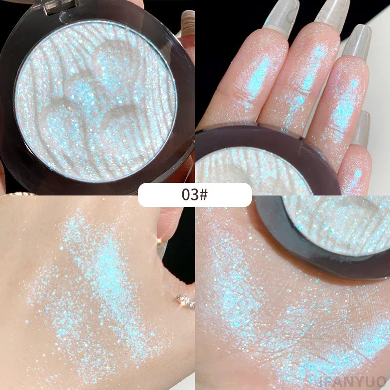 Aurora Highlighter Cream Pearl Shiny Clear High-gloss Powder Glitter Face Contour Shimmer Illuminato Brighten Makeup Cosmetics 240624
