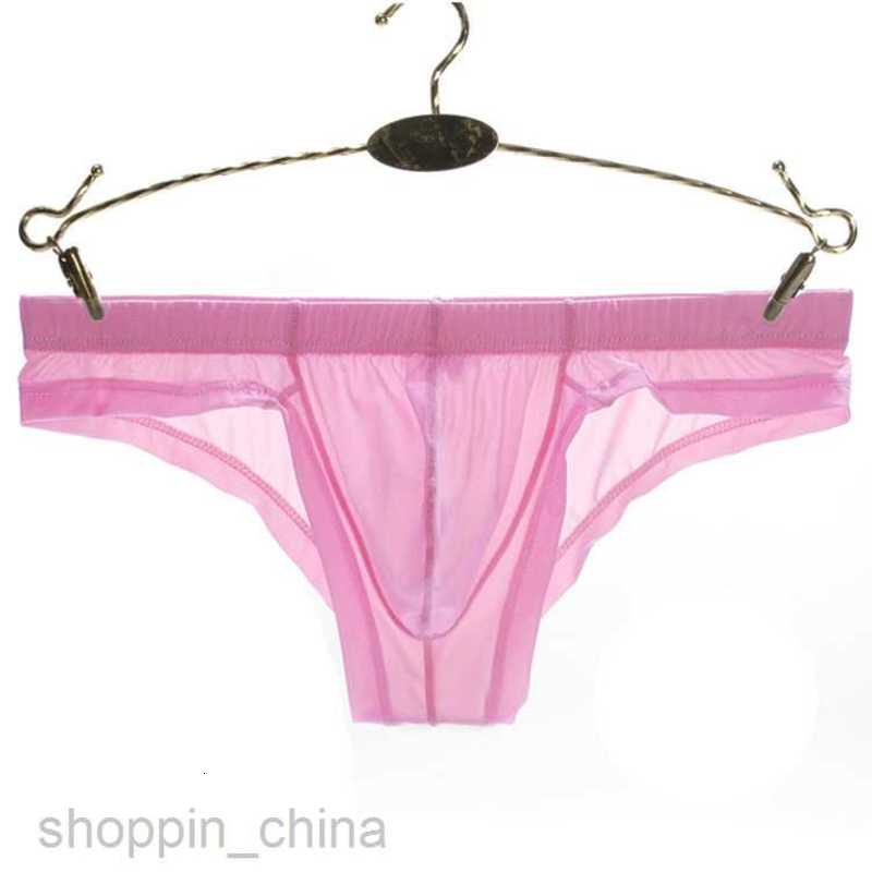 Mens Boxer sexy Underpants brief Junye man ice silk transparent underwear low waist sexy briefs breathable u convex thin fashion young men shorts