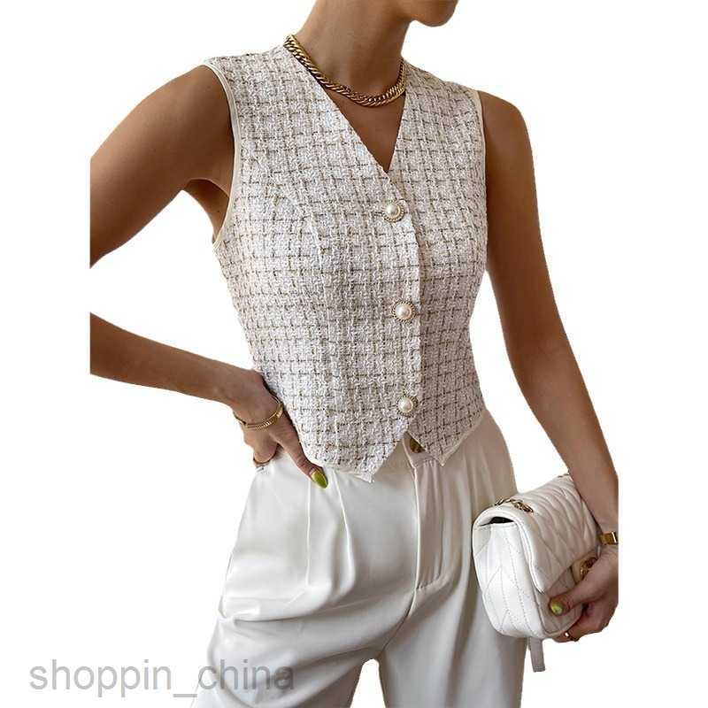 Women Jackets Coats Fashionable Small Fragrant Vest Layered Sleeveless Fashion Single Wear Coat