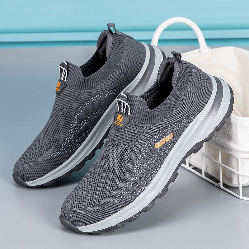 Summer Popular Breathable Spring Father Light Soft Soled Slip-On Middle-Aged And Elderly Walking Sports Leisure Net Men's Women's Shoes 2503