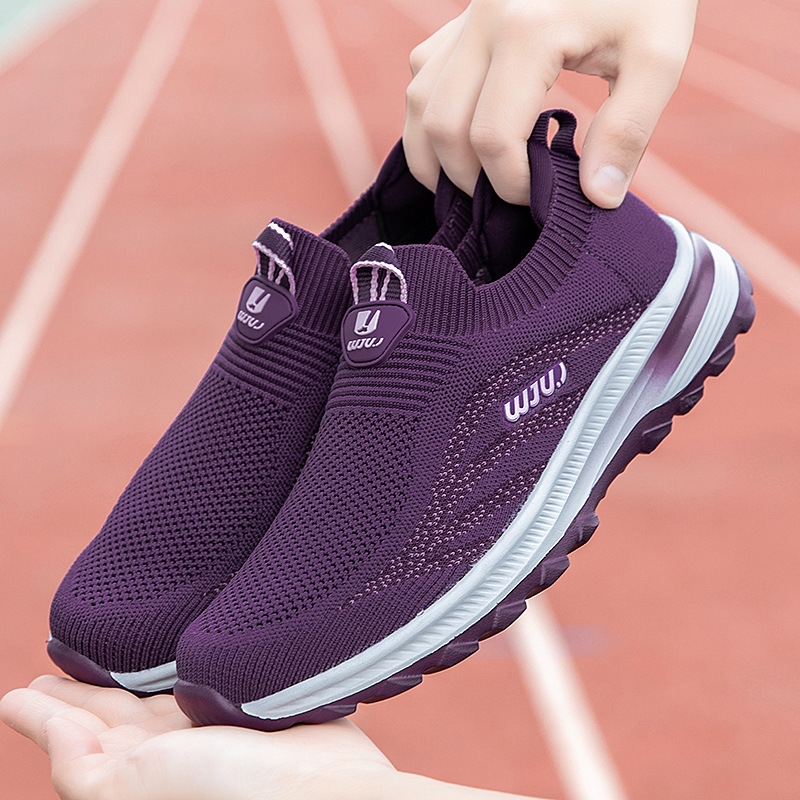Summer Popular Breathable Spring Father Light Soft Soled Slip-On Middle-Aged And Elderly Walking Sports Leisure Net Men's Women's Shoes 2503