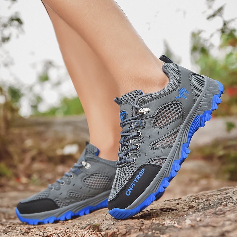 And Ddmysports Spring Summer New Cross Border Large Size Sports Mesh Men Breathable Outdoor Iking Recreation Ollow Out Travel Shoes