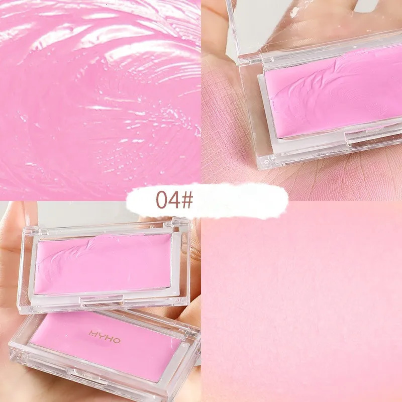 Downycheek Cream Monochrome Blush Paste Mud Woman Peach Blush Paste Cheek Purple 240624