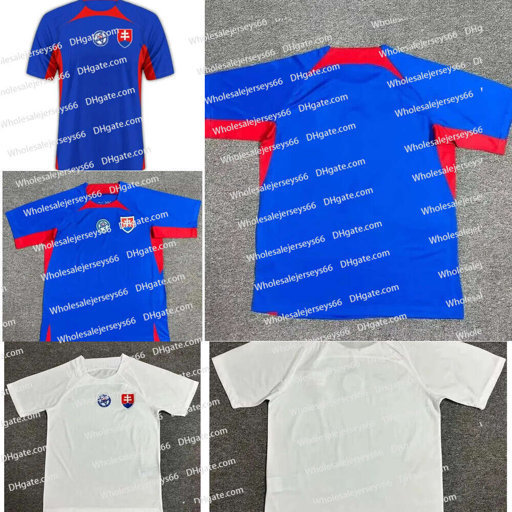 2024 Slovakia Hancko Soccer Jerseys Slovak National Team Kids Kit 24 25 Slovens Karobert Mak Duda Kucka Home Away Lobotka Football Shirts Men Haraslin Bozenik