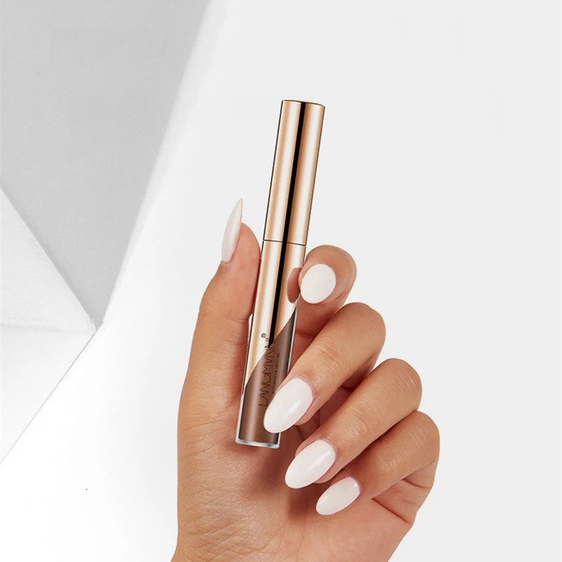 Professional Natural Pigments Tattoo Eyebrow Mascara Cream Lasting Eye Brow Tint Gel Liquid Paint Brown Black Color Makeup Tool 240625