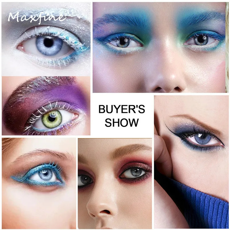 5D Purple Blue Mascara Long-lasting Non-smudged Curling Styling Eyelash Paste Large Head Brush Thick Lashes Extension Cosmetics 240624