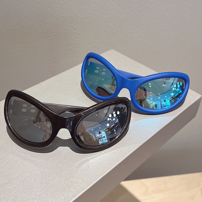 y2k Big Frame Sunglasses Women For Men Fashion Vintage Goggle Luxury Brand Designer Oversized Sun Glasses Trend Punk Shades S86 1349 IVISTA