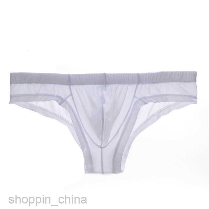 Mens Boxer sexy Underpants brief Junye man ice silk transparent underwear low waist sexy briefs breathable u convex thin fashion young men shorts