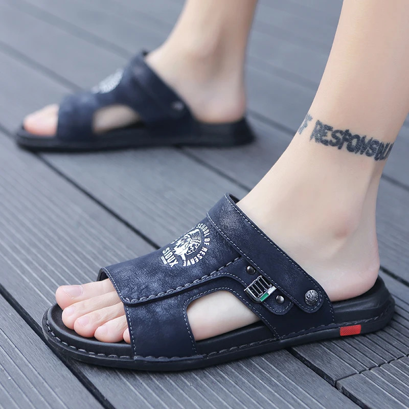Summer Mens Sandals Beach Shoes Summer Leisure Beach Roman Men Outdoor Sandals High Quality Slippers Soft Bottom Zapatos Hombre 250225