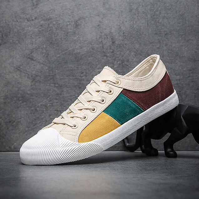 2022 New Arrival Summer Spring Hot Sale Vulcanized Canvas man-made old Board Shoes Stretch Shoes-lace Low MOQ