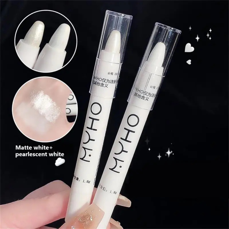 Matte Glitter Lying Silkworm Highlighter Pen Eyeshadow Long-lasting Waterproof Brighten Pearlescent Eyeshadow Eye Women Makeup 240624