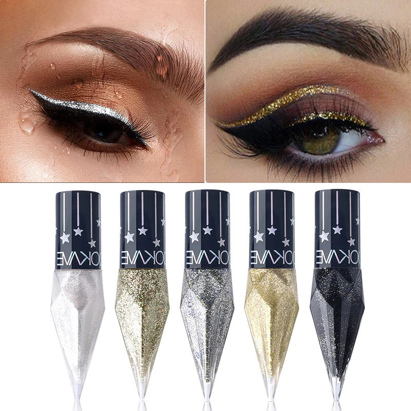 Eye Shadow Diamond Liquid Eyeshadow Waterproof Sequins Smooth Shimmer Eyeliner Stick Makeup Tool 240624