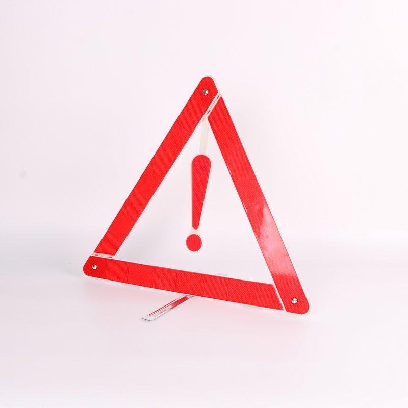 Wholesale of small yellow box triangular warning signs by manufacturers, reflective tripods for automotive safety emergency fault tripods