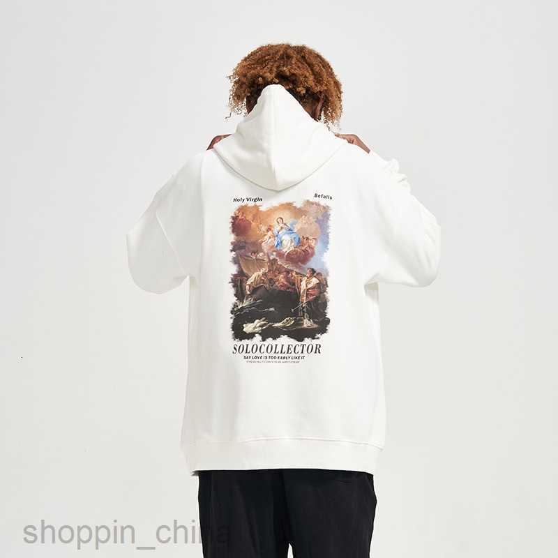 Men's Hoodies Sweatshirts spring digital spray printing sweater mens loose Pullover Jacket fashion brand student couple fashion brand men wear