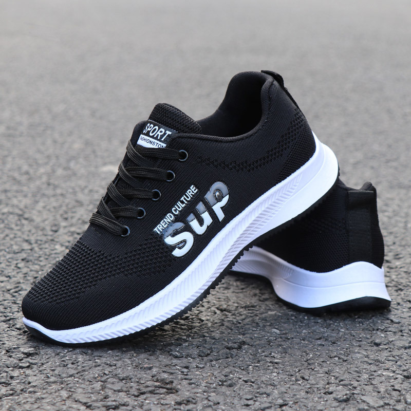 high quality fashion breathable mesh fiess walking sports running shoes