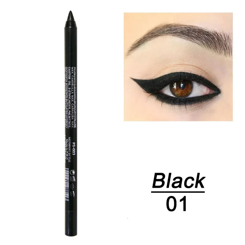 6 Colors Long-lasting Eye Liner Pencil Waterproof Pigment Blue Brown Black Eyeiner Pen Women Fashion Color Eye Makeup Cosmetic 240624