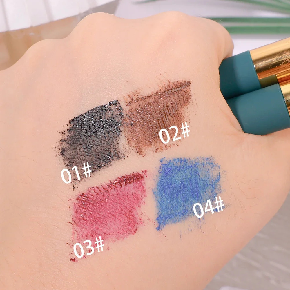 Colorful 5D Mascara Waterproof Quick Dry Not Blooming Blue Black Curling Eyelash Lengthen Long lasting Eyelash Mascara Cosmetics 240625