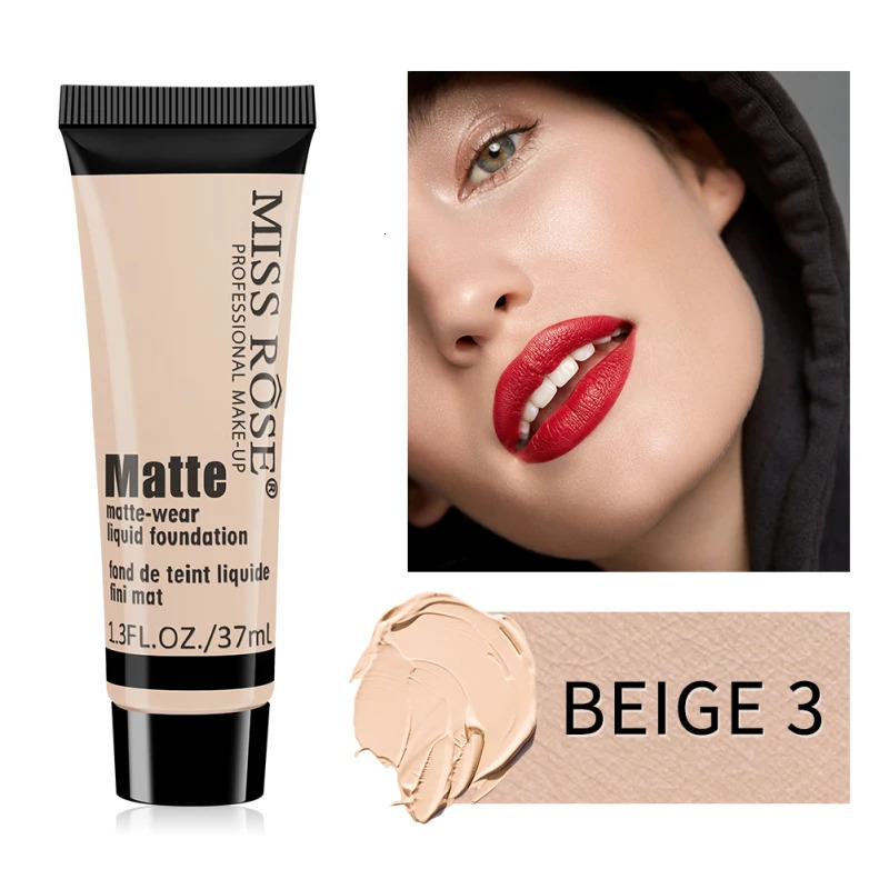 Professional Foundation Make-up Repairing Concealer Cream Matte-wear Liquid Foundation Lasting Waterproof Cosmetic 240624
