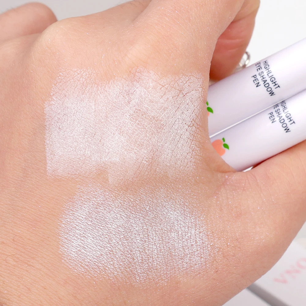 Waterproof Glitter Eye Shadow Highlighter Long Lasting Shimmer Matte White Lying Silkworm Highlighter Stick Korean Makeup 240624
