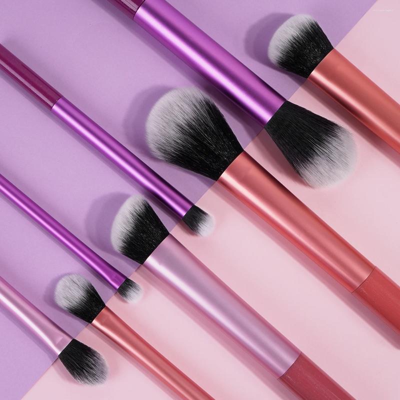 Makeup Brushes MAANGE 8PCS Brush Set Soft Fluffy Hair Make Up Foundation Blush Eyeshadow Cosmetic Tools For Beginner