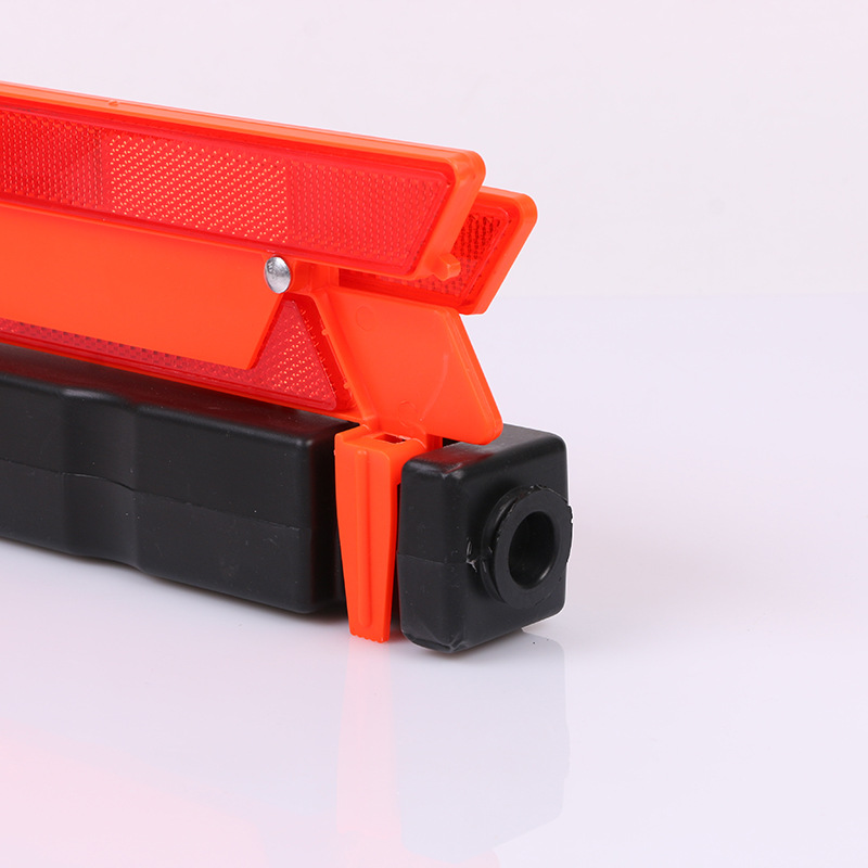 Car reflective triangle warning frame Car malfunction danger Parking emergency folding triangle warning sign tripod