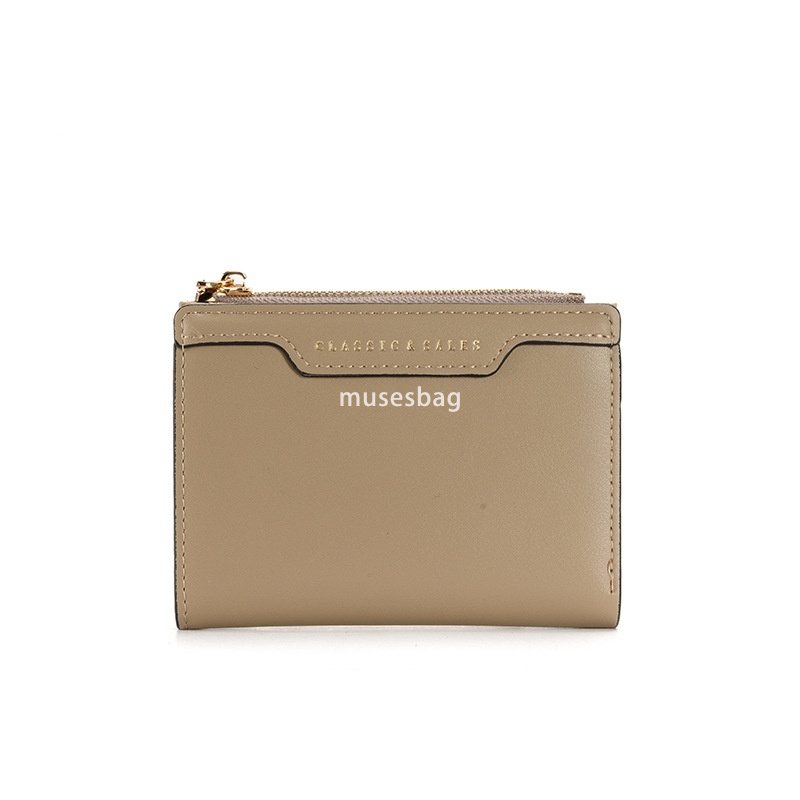 Fashionable men and women universal zippered Korean version multifunctional wallet compact exquisite ultra-thin card holder identification bag c21f 4