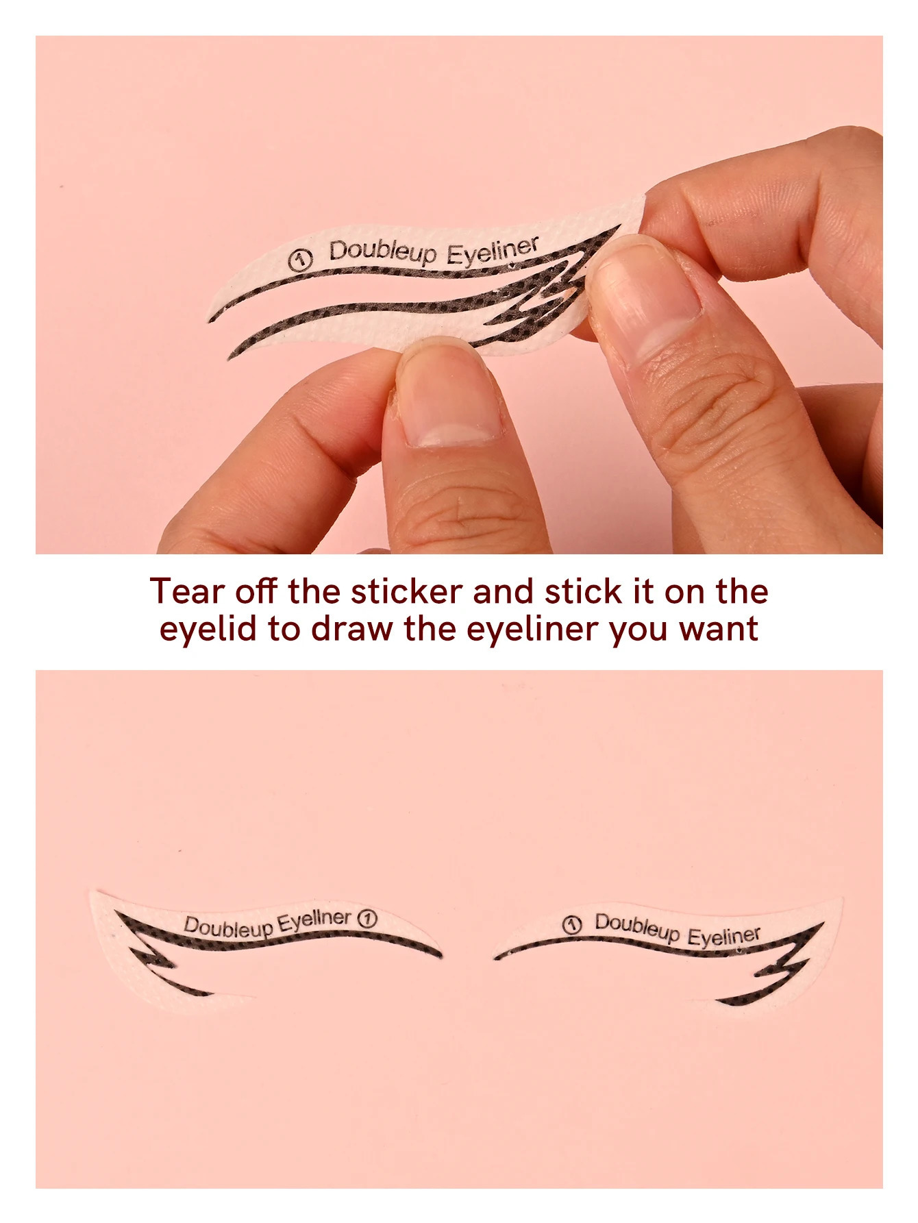 Fox Eye Makeup Stencils Eyeliner Stencil Mold Template Shaping Tools Eyebrows Eye Shadow Eyes Makeup Template Tool Stickers Card 240624