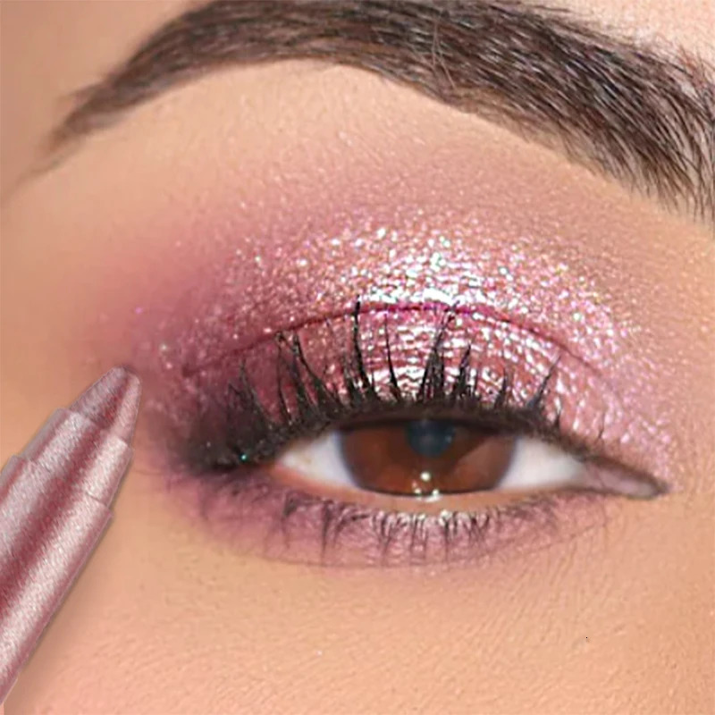 Pearlescent Eyeshadow Pencil Glitter Silkworm Liner Pen Highlighter Long Lasting Matte Eye Shadow Stick Eyes Makeup Cosmetics 240624
